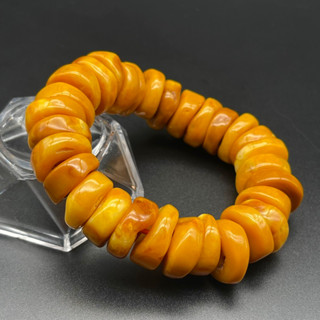 Genuine yellow Vintage Bakelite Beaded Bracelet beautiful Vintage Bakelite Jewelry Bracelet