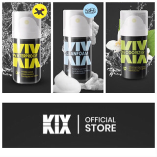 KIX คิกซ์ 30 ml จัดเซต 3 ชิ้น ：Waterproof Spray/ Clean foam/ Deodorizer Spray 30ml