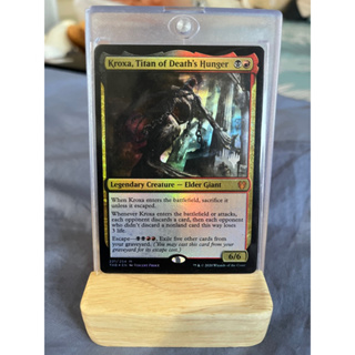 การ์ด MTG Kroxa, Titan of Death’s Hunger Foil Magic the gathering รุ่น THB Promo สภาพ Nm