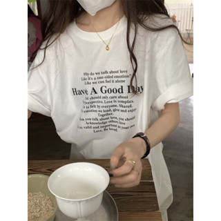 HAVE A GOOD DAY TEE เสื้อยืดผ้าคอตตอน ☁️🖤