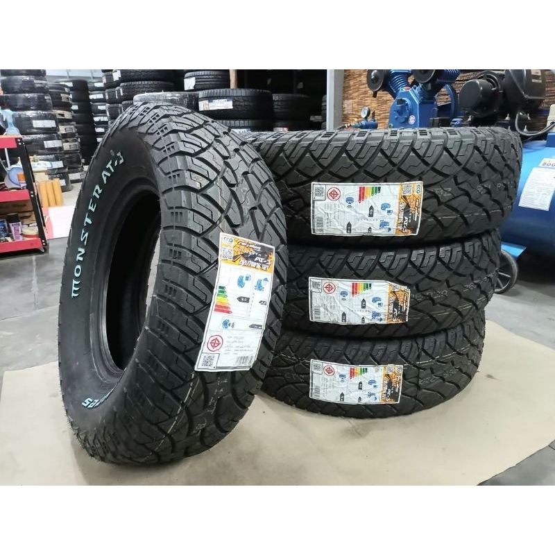 ยางใหม่ค้างปี 265/70R16 Raiden Monster AT-3 ผลิตปี 2022 พร้อมจุ๊บลมแปซิฟิค 4 ตัวประกันบวม 1 ปี จัดส่