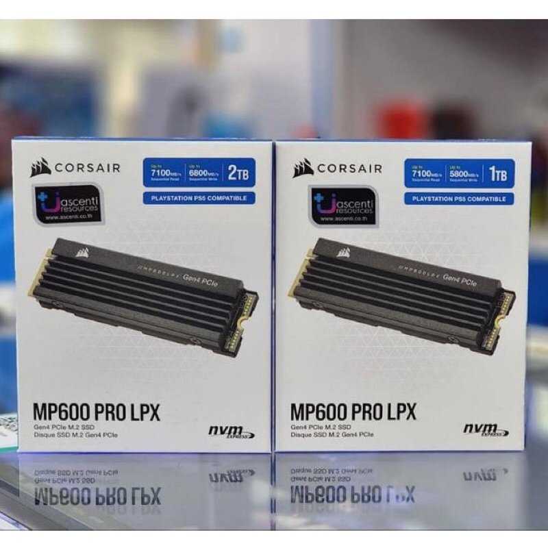 [ PS5 มือ1 ] : Corsair MP600 PRO LPX 1TB PCIe Gen4 x4 NVMe M.2 SSD - PS5* Compatible ประกันศูนย์ไทย 5 ปี