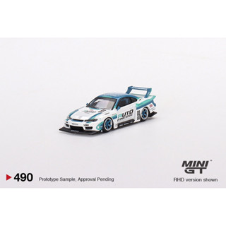 Mini Gt Nissan LB-Super Silhouette S15 SILVIA Auto Finesse No.491 มินิจีที รถเหล็ก รถของเล่น