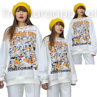 เสื้อ sweater oversize code:3022ขาว