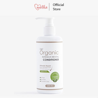 G&amp;T Organic Intensive Revital Conditioner 250ml ครีมนวดผม ลดผมหงอกตามวัย ลดผมร่วง