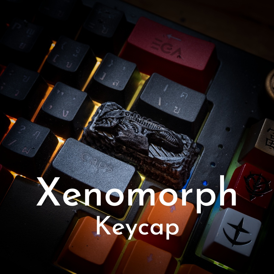 ส่งฟรี Artisan keycap alien xenomorph