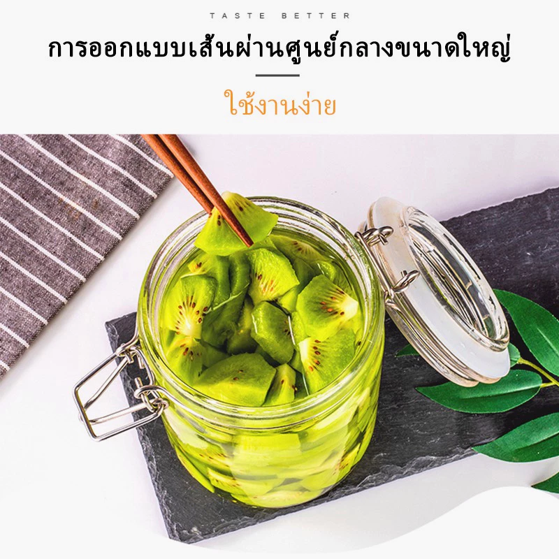 โหลแก้ว โหลแก้วมีฝาปิด  โหลแก้วสูญญากาศ มีหลายขนาดให้เลือก แถมยางรอง Glass sealed jar ของแท้ 100% thumbnail 7