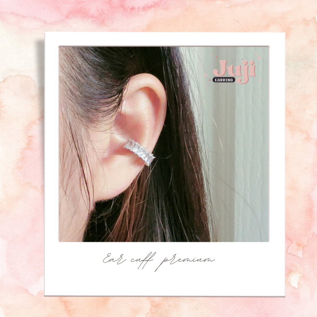 𝐄𝐚𝐫 𝐜𝐮𝐟𝐟 • งานพรีเมี่ยม เพชร cz (E13)