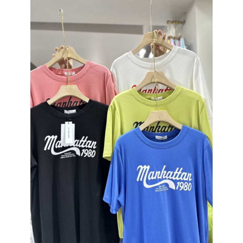 เสื้อยืดลาย Manhattan 1980🎨ป้าย it's me basic
