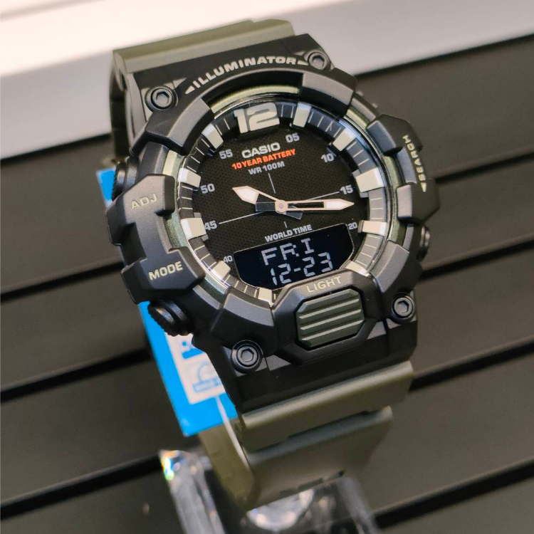 นาฬิกา  2 ระบบ CASIO รุ่น HDC-700-3AV ของแท้ประกัน 1 ปี