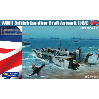 พลาสติก โมเดล ประกอบ GECKO สเกล 1/35 World War II British Landing Craft Assault (LCA) (0080)