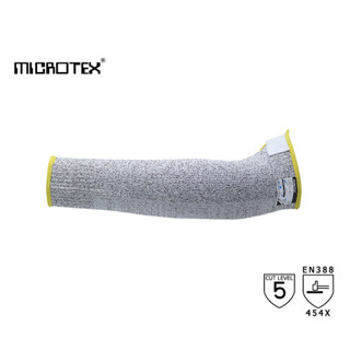 ปลอกแขนกันบาดขอบยางยืด MICROTEX® รุ่น CUT5 Sleeve 12" กันคมมีด