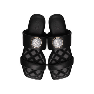 SHU PALETTE SOFT ENAMEL SANDALS - BLACK