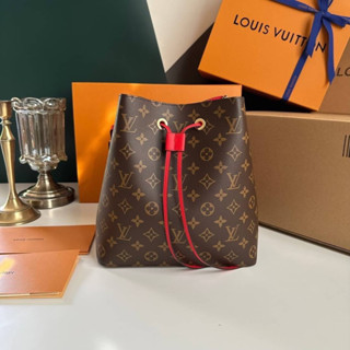 Louis Vuitton NéoNoé MM Original คุณภาพระดับVIP ทรงจีบที่คลาสสิคที่สุด หนังนิ่ม ทรงสวย ซับในบุหนังกลับแท้ สายหนังแท้