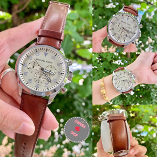 MICHAEL KORS Gage Chronograph Beige Dial Mens Watch MK8441 แท้💯