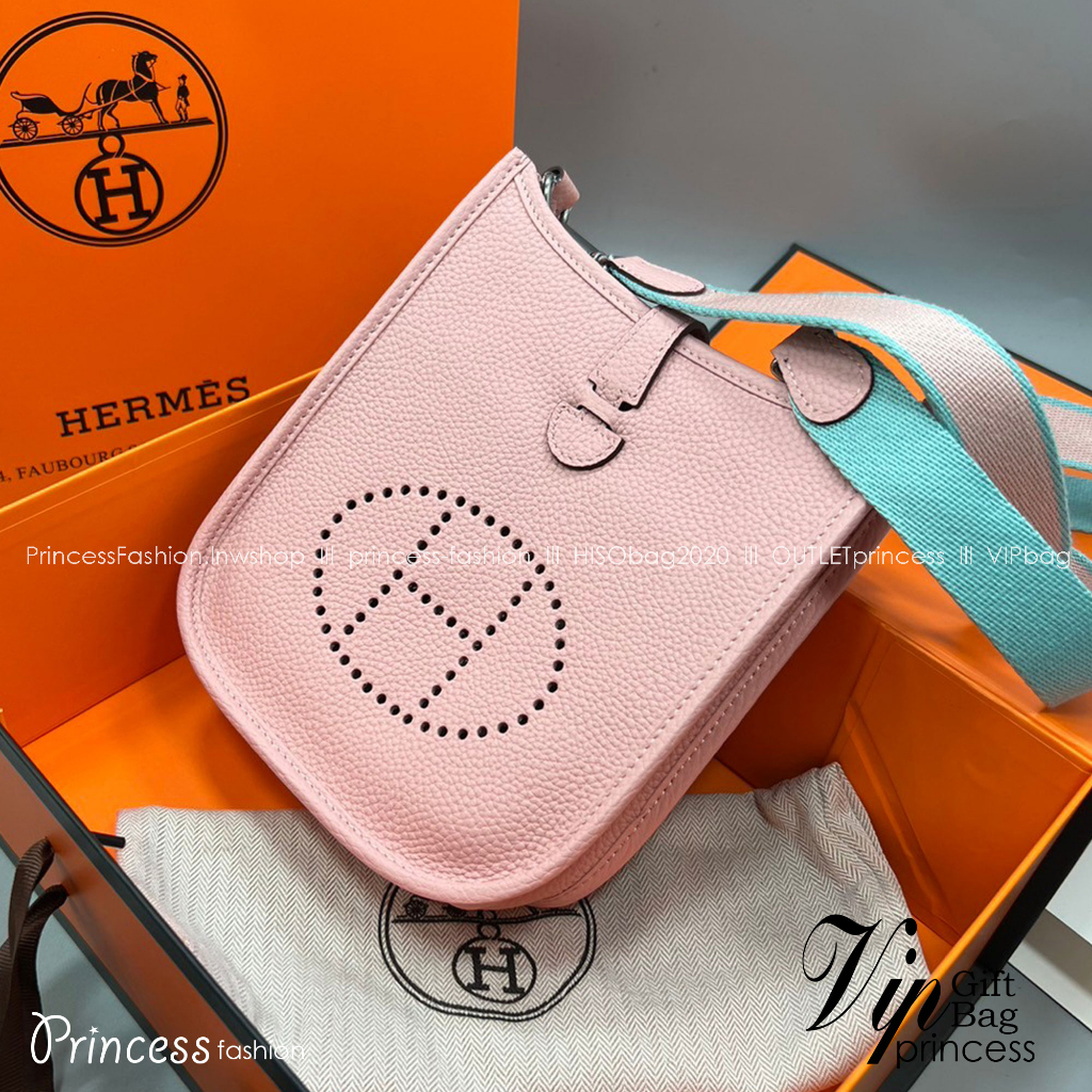 HERMES evelyne mini bag Luxury Bag เกรดท็อปออริจินอล ภาพสินค้าถ่ายจากงานขายจริง ใช้งานต่างประเทศได้