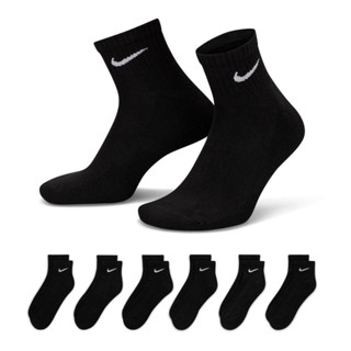 ถุงเท้า nike SX7667-010 U NK EVERYDAY CUSH ANKLE 3PR ถุงเท้า ถุงเท้าสีดำ ถุงเท้าสั้น