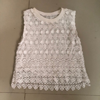 เสื้อลูกไม้ มีซัพใน size s