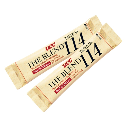 UCC 114The Blend Coffee Stick instant black coffee (2 g.*10 sticks) ยูซีซี กาแฟสำเร็จรูปแบบซอง สูตร 