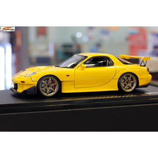 Ignition model IG2868 INITIAL D Mazda RX-7 (FD3S) Yellow