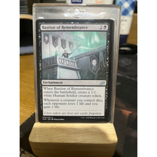 การ์ด MTG Bastion of Remembrance Black Magic the gathering EDH รุ่น Ikoria สภาพ Nm