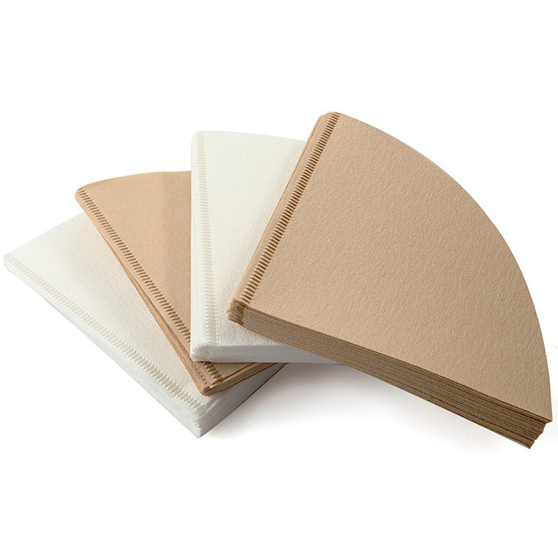 ⭐ กระดาษดริป (100 แผ่น) ทรง V/U ก้นแหลม กระดาษกรองกาแฟ Drip Coffee Paper Filter V/U Shape