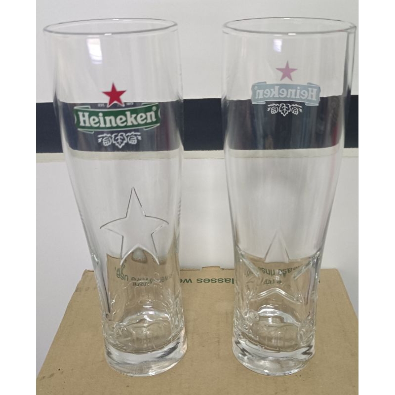 แก้วไฮเนเก้นเบียร์ รุ่นดาวนูนงานของแท้ 50 Cl Heineken Star Glass