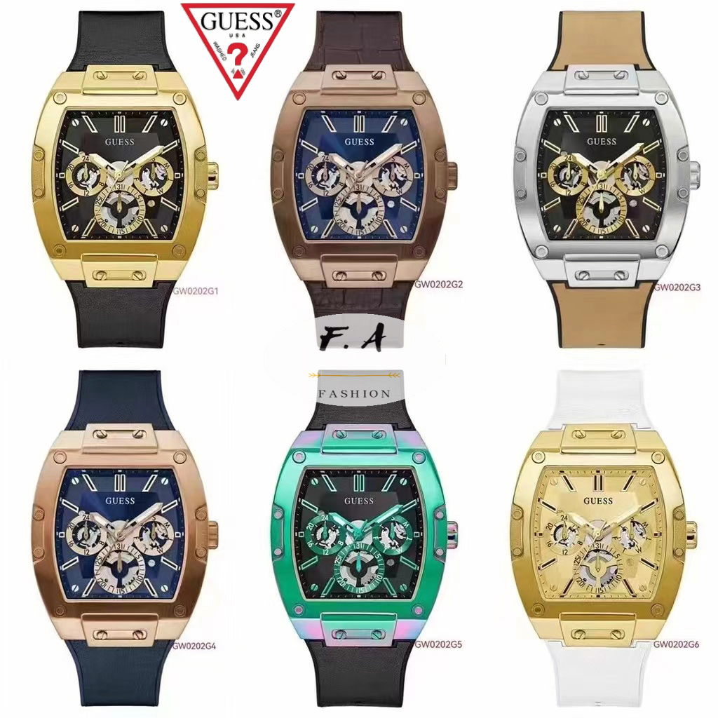 ของใหม่ Guess ของแท้100% นาฬิกาสําหรับผู้ชายในถังไวน์อเนกประสงค์ ความกว้าง：GW0202G1GW0202G2GW0202G3GW0202G4 สาวสวย-43MM