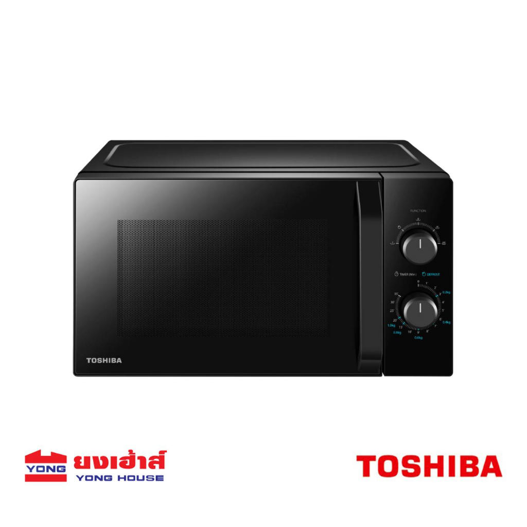 TOSHIBA โตชิบา Microwave ไมโครเวฟ ขนาด 20 ลิตร รุ่น MW2-MM20PE(BK) สีดำ 700วัตต์
