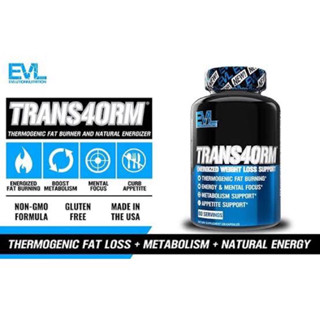 Evlution Nutrition TRANS4ORM energized weight loss(30-120capsules)