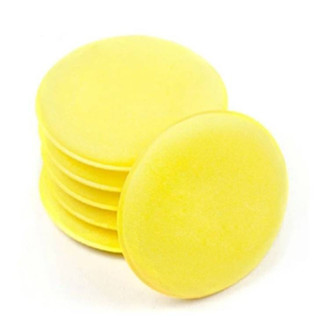 ฟองน้ำกลมเหลือง ขัดสีรถ