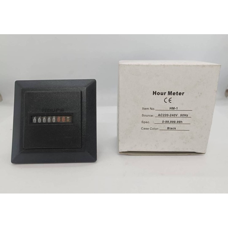 SPECIFICATION: HM-1   CE certificated Hours Run Panel Meter with Frequency of 50Hour Meter (Time co