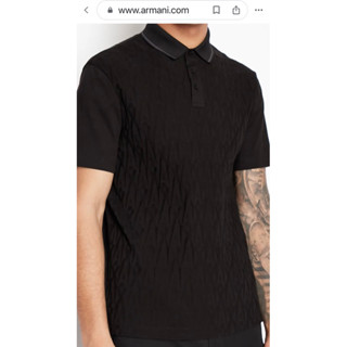 Armani Exchange A/X Smooth mercerized jersey cotton polo shirt เสื้อโปโล แขนสั้น ผู้ชาย อาร์มานี่ เอ็กซ์เชนจ์