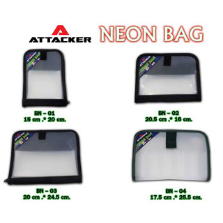 กระเป๋าใส่โยกุ้ง เหยื่อปลอมตกหมึก ATTACKER NEON BAG BN ซองใส่โยกุ้ง ซองโย