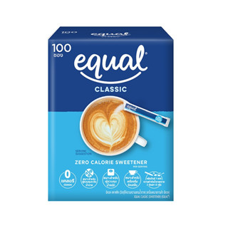 Equal classic 100 ซอง อิควล คลาสสิค ผลิตภัณฑ์ให้ความหวานแทนน้ำตาล