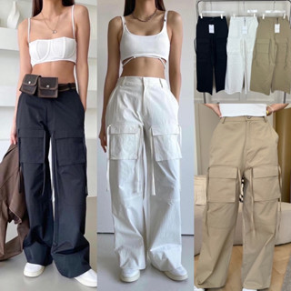 “CARGO PANT”  มาแล้วค้า กางเกง Cargo สุดฮิต รุ่นมีสม๊อคด้านหลัง ด้านหน้ามีซิบ มีกระดุม