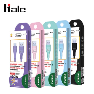 HALE 100W colorful สายชาร์จซิลิโคน Fast Charger Cable Huawei Oppo Vivo POCO charging cable silocone HC-21