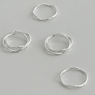 (ring) : GUSH WAVE RING  silver 925 / แหวนเงินแท้ ทรงแฮนเมด ขนาด1.2mm (ราคาต่อ1วง) / YOUR WISHLIST