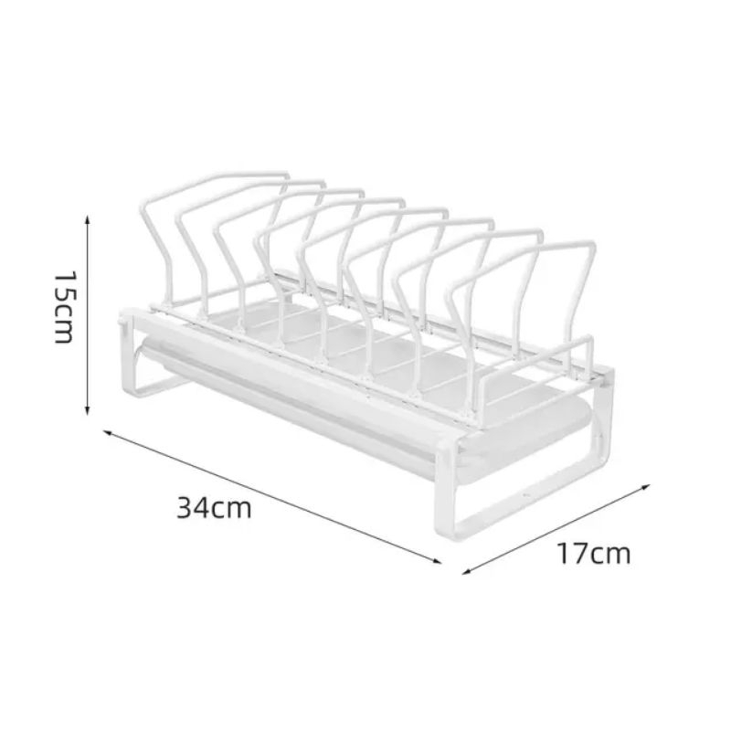 ชั้นวางถ้วยจานแบบลิ้นชักพร้อมถาดรอง Pull-out dishrack รูปที่ 8