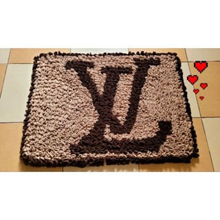 พรมลายLV สีน้ำตาลคาราเมล