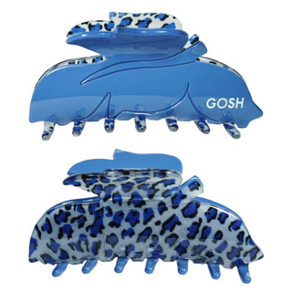 GOSH Hair Claw “BLUE LEOPARD” - Animals Collection