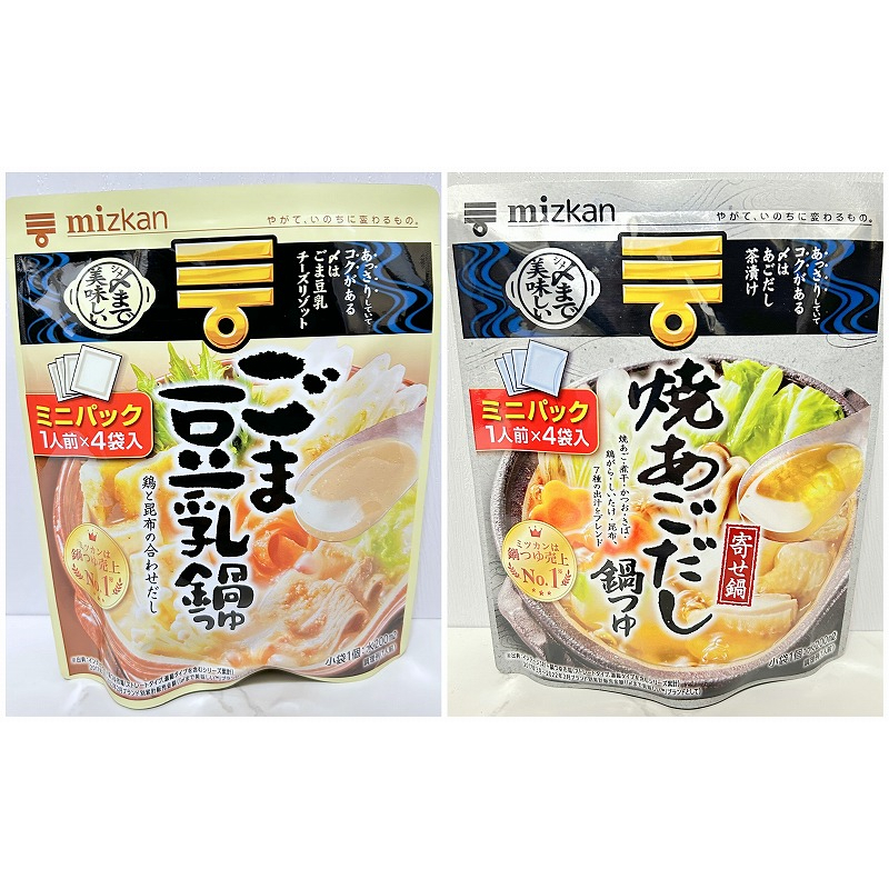 [ส่งตรงจากญี่ปุ่น] Mizkan Sesame หม้อซุปนมถั่วเหลือง และซุปปลาบินแห้ง (36 กรัม X 4 ถ้วย)
