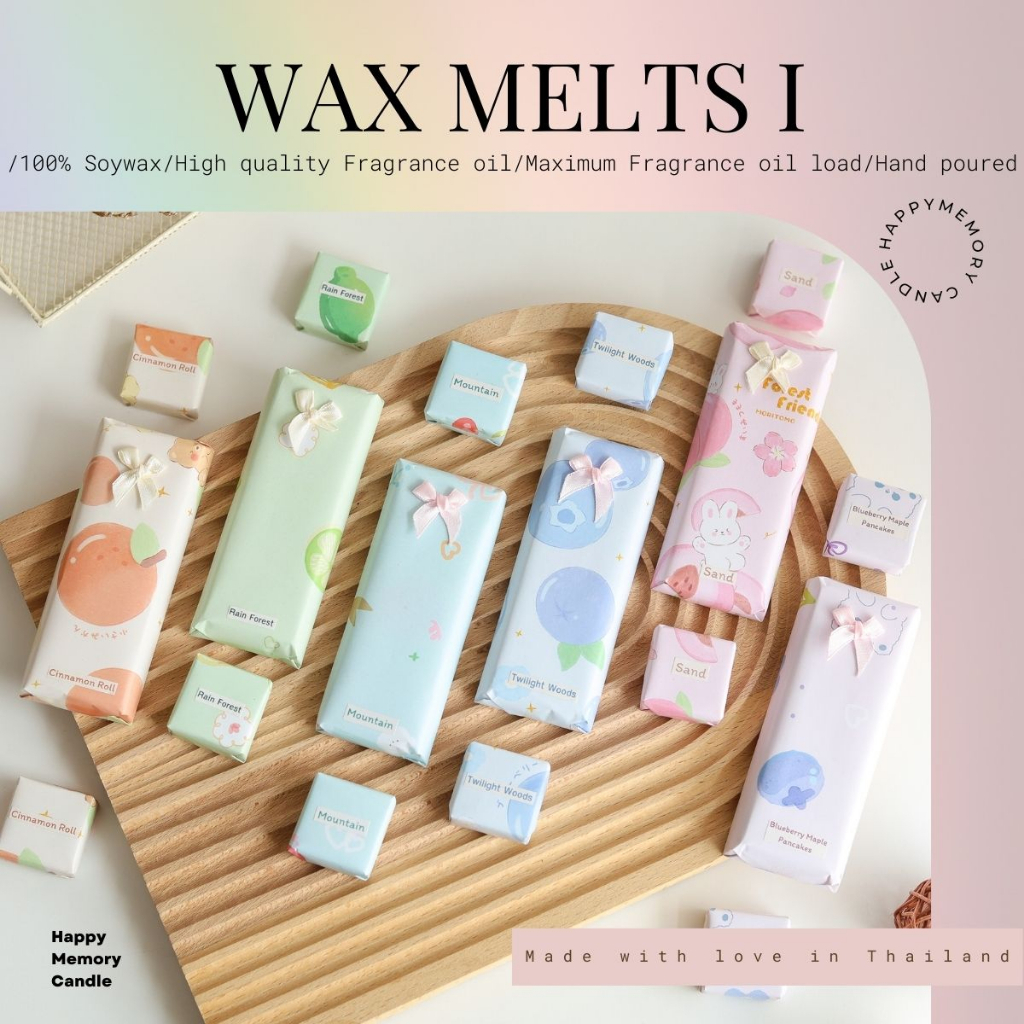 มาใหม่ Wax melts I เทียนละลาย ใช้กับเตาอโรม่า **พร้อมส่ง เทียนหอมไขถั่วเหลือง