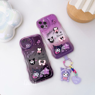 เคสขอบหยักคุโรมินูน เคสขอบหนากันกระแทก for iPhone 7 8 7Plus 8Plus XS MAX XR 11 12 12Promax 13 Pro max 14 14Pro 14Promax