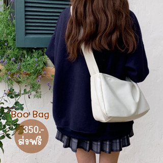 กระเป๋าหนังมินิมอล สไตล์เกาหลี สะพายได้2แบบ มี3สี Boo Bag