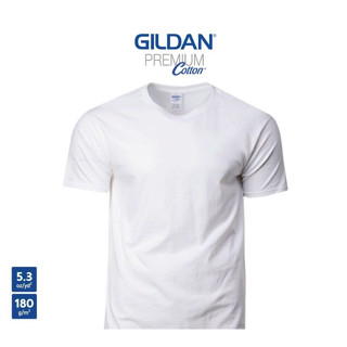 เสื้อยืด เสื้อคอกลม เสื้อเปล่า สีพื้น Gildan premium cotton แท้ 100% **ร้านไทย** พร้อมส่ง