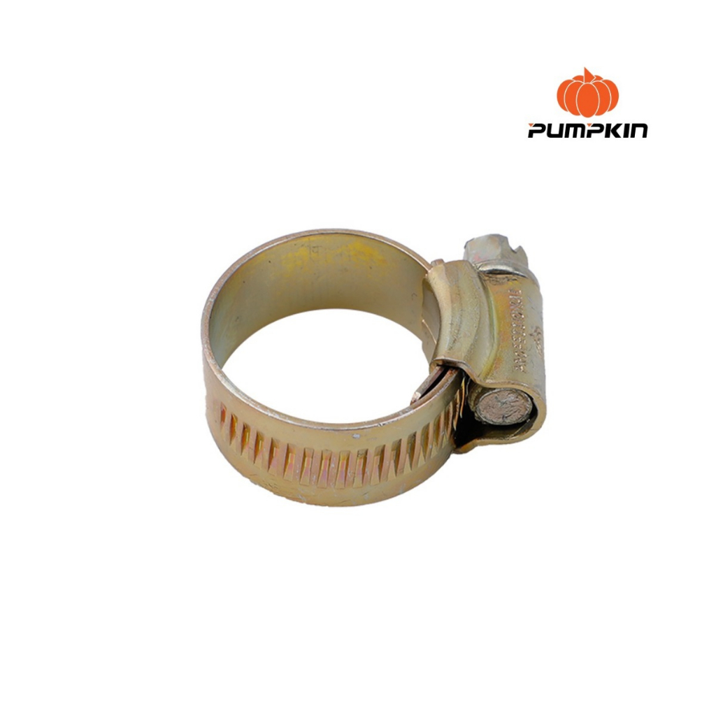 PUMPKIN เข็มขัดรัดท่อ [ เหล็กทอง ] เข็มขัดรัดสายยาง แคลมป์รัดท่อ รัดสาย มีให้เลือก 15 ขนาด เกรดเหล็กทองเหลืองไม่เกิดสนิม - รูปที่ 3