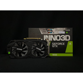 การ์ดจอ : INNO3D GTX 1650 TWIN X2 OC 4GB DDR6 128BIT NVIDIA สินค้ามือ1 มีประกันศูนย์ ADVICE 13/01/69