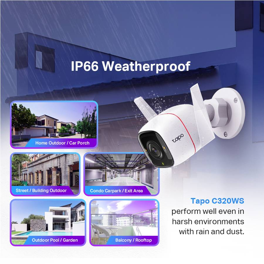 ⚡️กล้องวงจรปิดไร้สาย⚡️ TP-LINK Tapo C310 / C320WS / C500 / C510W / C520WS / C530WS Outdoor Wireless WiFi Camera