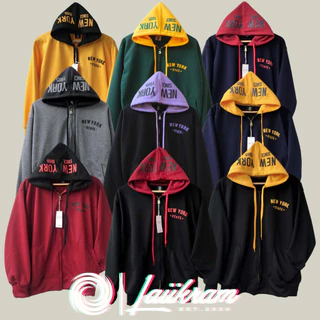 (ของแท้)เสื้อกันหนาวNew York รุ่นหมวกขาว